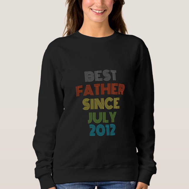 Sudadera El mejor padre desde julio de 2012 Guay Present (Anverso)