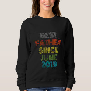 Sudadera El mejor padre desde junio de 2019 Guay Present