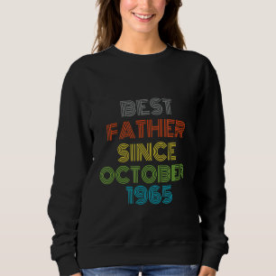 Sudadera El mejor padre desde octubre de 1965 Guay Present