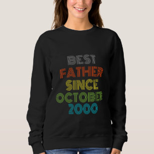 Sudadera El mejor padre desde octubre de 2000 Guay Present
