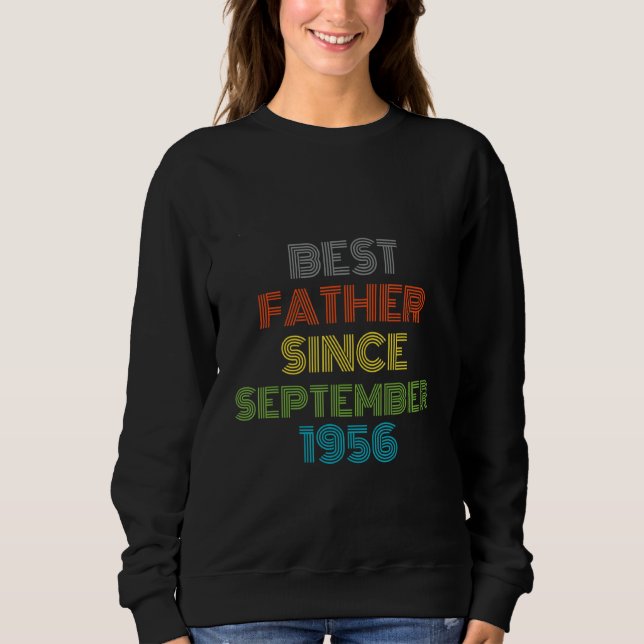Sudadera El mejor padre desde septiembre de 1956 Guay Prese (Anverso)