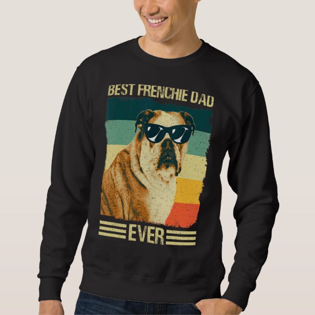 Sudadera El mejor padre francés Bulldog francés (Anverso)