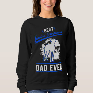 Sudadera El mejor padre galgo italiano del mundo para hombr