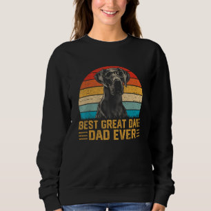 Sudadera El Mejor Padre Gran Danés Hombre Retro Vintage