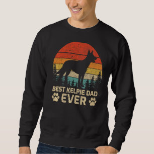 Sudadera El mejor padre Kelpie de moda de los hombres, D de