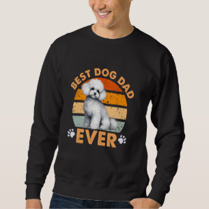 Sudadera El mejor padre maltés de caniche que nunca ha sido