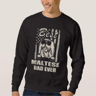 Sudadera El mejor padre maltés de hombres jamás bandera vin