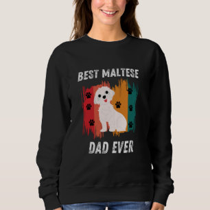 Sudadera El mejor padre maltés de todos los tiempos diverti