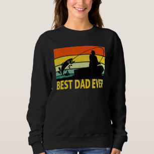 Sudadera El mejor padre pescador Pescador Retro Vin