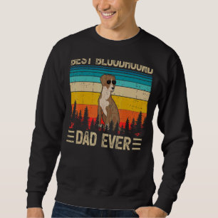 Sudadera El mejor padre sangriento del retro masculino