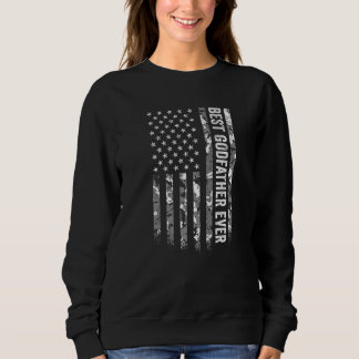 Sudadera El Mejor Padrino de Hombre Americano Camuflaje Ban