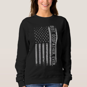 Sudadera El mejor padrino de padre con nosotros, EE.UU.