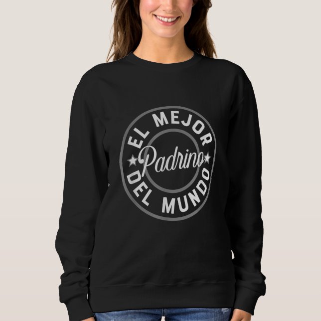 Sudadera El mejor padrino del mundo Día del Padre Padrino (Anverso)