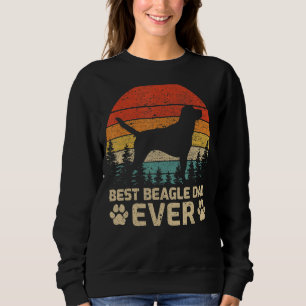Sudadera El mejor papá beagle del padre de los hombres retr