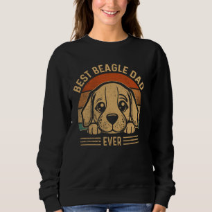 Sudadera El mejor papá Beagle jamás Retro Beagle Papá Para 