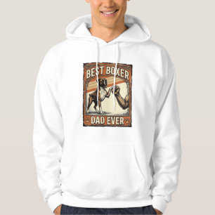 Sudadera El Mejor Papá Boxer de Todos los Tiempos Vintage P