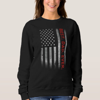 Sudadera El mejor papá con la bandera estadounidense para e