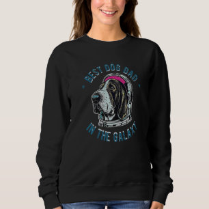 Sudadera El mejor papá de Basset Hound en la galaxia Basse