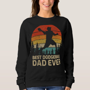 Sudadera El mejor papá de beisbol de los hombres retro