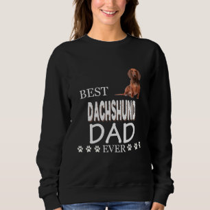 Sudadera El mejor papá de Dachshund jamás vintage Dachshund