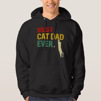 Sudadera El mejor papá de gato es el día del padre del gato