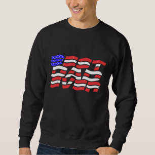 Sudadera El mejor papá de la bandera de EEUU
