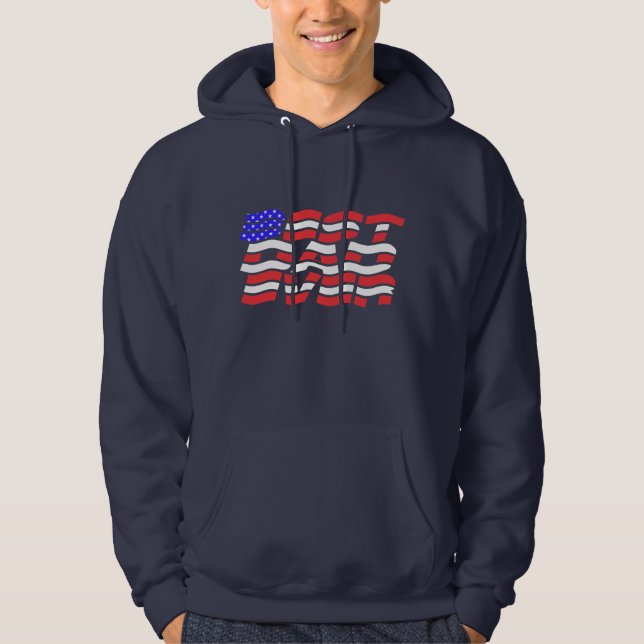 Sudadera El mejor papá de la bandera de EEUU (Anverso)