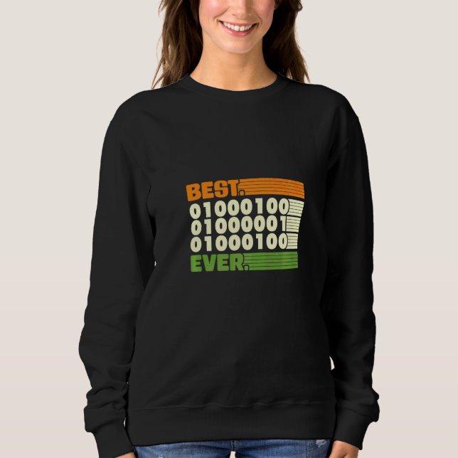 Sudadera El mejor papá de la codificación jamás (Anverso)