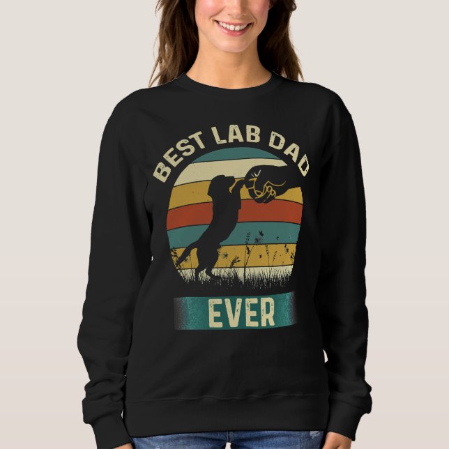 Sudadera El mejor papa de laboratorio jamás Bump Labrador p (Anverso)