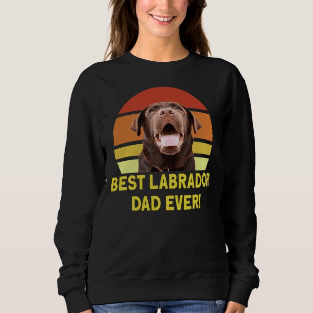 Sudadera El mejor papá de Labrador (Anverso)