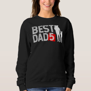Sudadera El Mejor Papá De Los Cinco O El Mejor Padre De Los