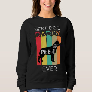 Sudadera El Mejor Papá de Perro Pit Bull Retro