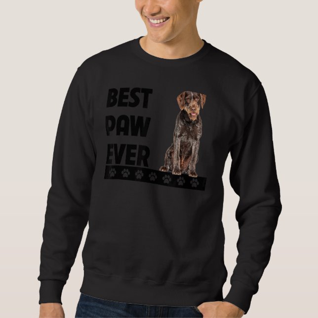 Sudadera El mejor papa de puntero con cable alemán jamás ll (Anverso)