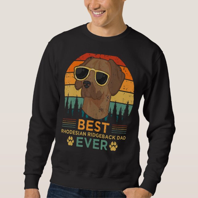Sudadera El mejor papá de Ridgeback con estilo retro mascul (Anverso)