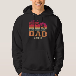 Sudadera El mejor papa de snowboard de moda en el día del p