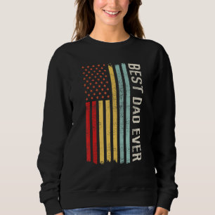 Sudadera El mejor papá de todos, papá genial bandera de EE.