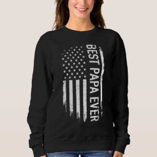 Sudadera El mejor papá del día del padre con el F estadouni