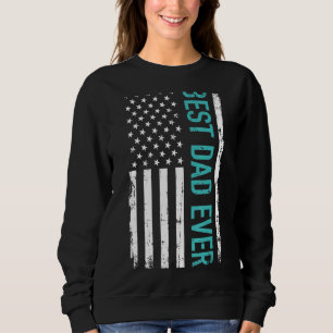 Sudadera El mejor papá del día del padre con la bandera est