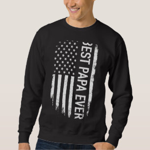 Sudadera El mejor papá del día del padre con la bandera est