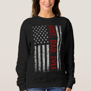 Sudadera El mejor papá del día del padre con la bandera est
