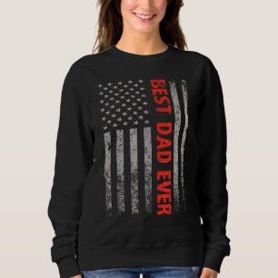 Sudadera El mejor papá del día del padre con la bandera est
