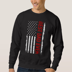 Sudadera El mejor papá del día del padre con la bandera est