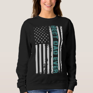 Sudadera El mejor papá del día del padre con la bandera est
