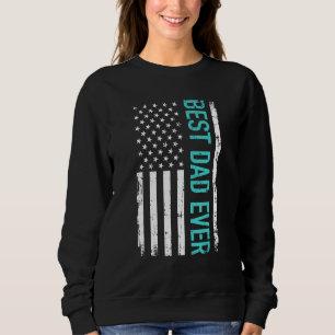 Sudadera El mejor papá del día del padre con la bandera est
