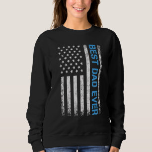 Sudadera El mejor papá del día del padre con la bandera est