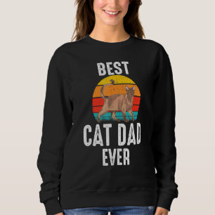 Sudadera El mejor papá del gato es un padre divertido