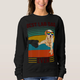 Sudadera El mejor papa del laboratorio del perro es el orgu