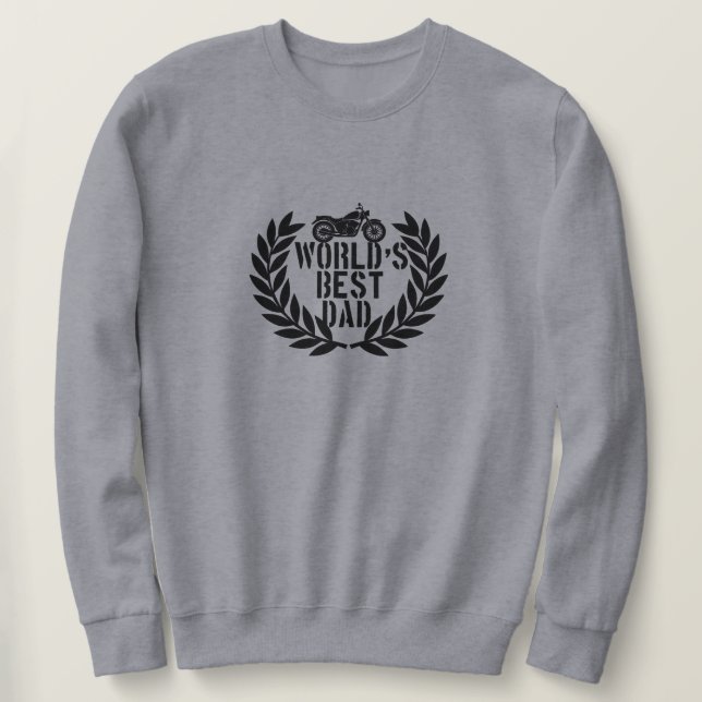 Sudadera El Mejor Papá Del Mundo  (Anverso del diseño)