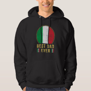 Sudadera El Mejor Papá Del Mundo Italiano Padre País Italia