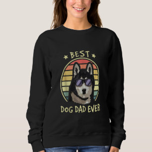 Sudadera El mejor papá del perro jamás Husky del perro enge